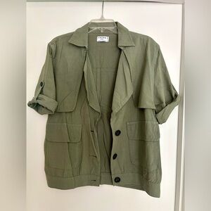 FRAME Olive Green Women's Shirt Jacket XS